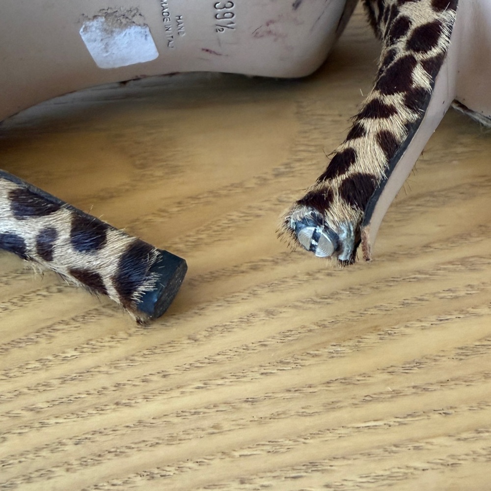 Walter Steiger Leopard-Print Pointed-Toe Ankle-St… - image 6